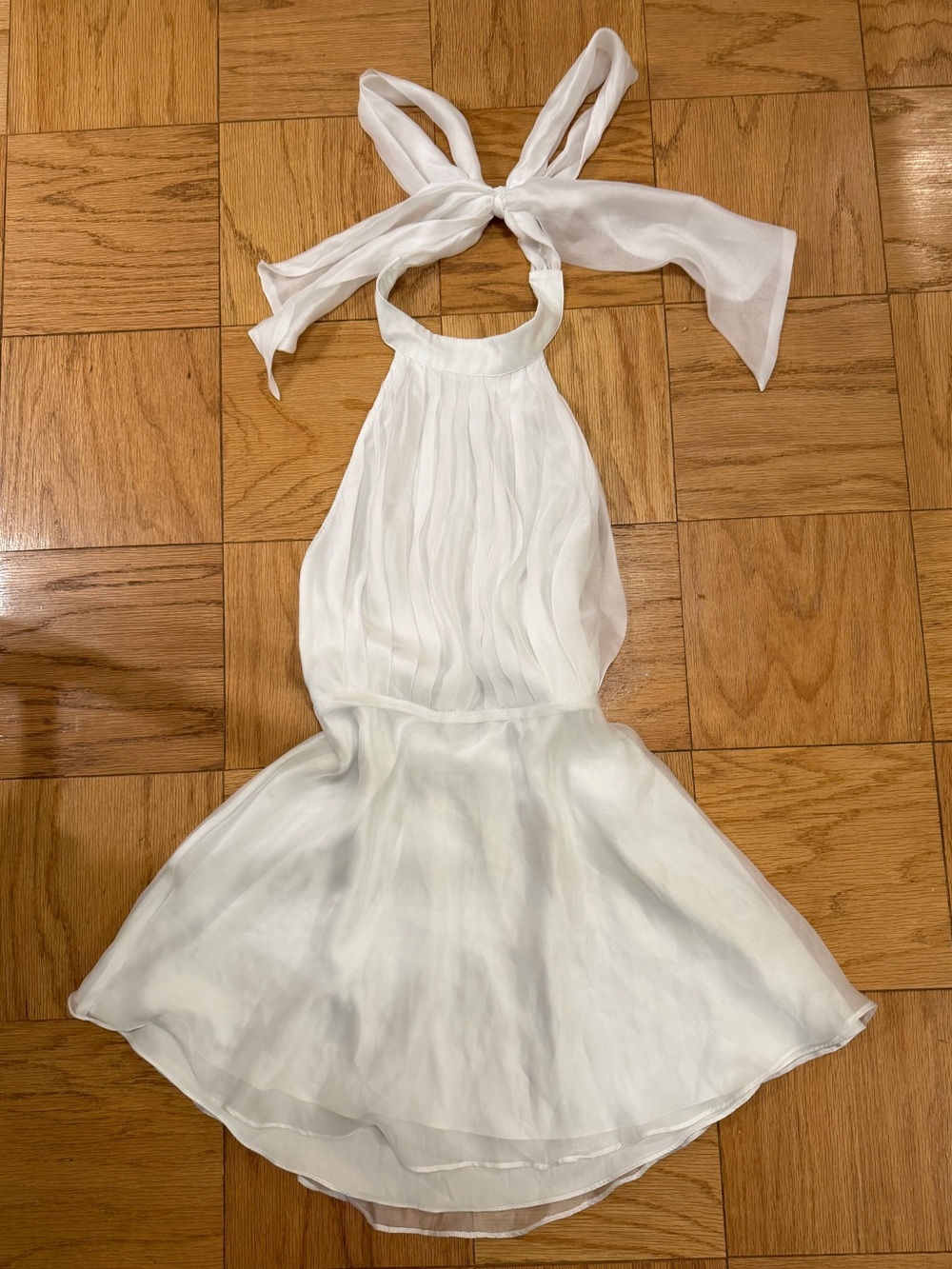 Lovers and Friends White Halter Neck Mini Dress